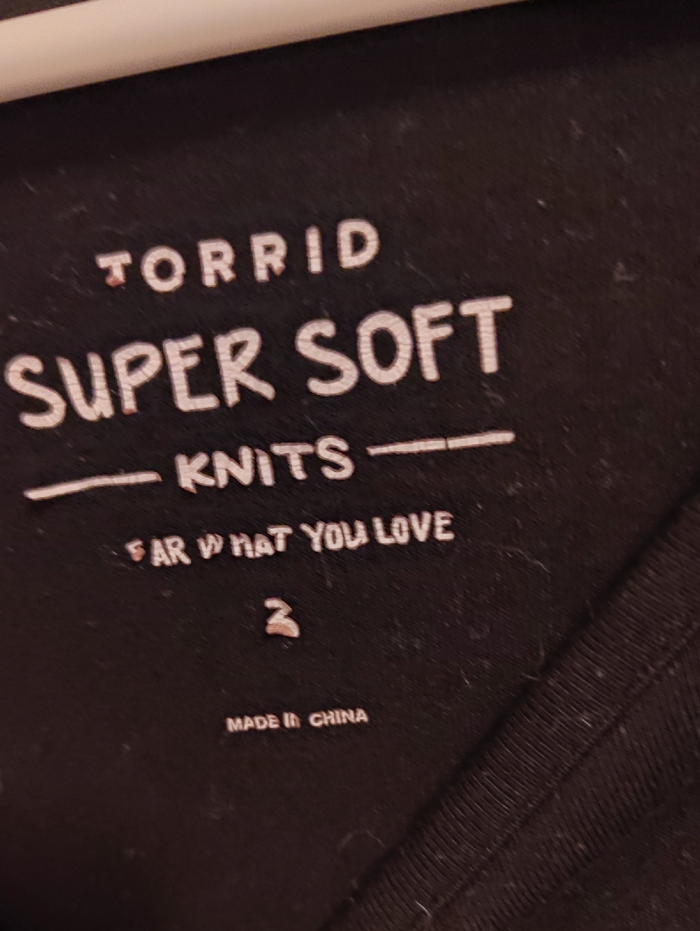 torrid Black Super Soft Knits Tee